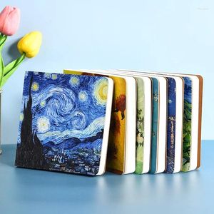 Oil Painting Blank Notebook High Beauty Design Ins Simple Hand Book Student Office School Supplies