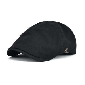 Voboom Cotton Flat Cap Męski Cabbie Cabbie Hat Gatsby Ivy Irish Hunting Sboy Driver Cabbies Beret 240126