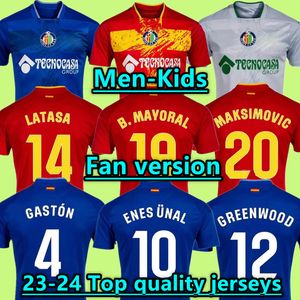 23 24 getafeサッカージャージJaime Mata Mayoral Latasa Greenwood 2023 2024 Unal Alena Maksimovic Arambarri Milla Jose Angel Fan Shirts Men Uniforms