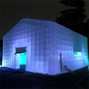 Индивидуальная светодиодная кубическая палатка, надувная диско-бар, будка, кубическая палатка, выставочный выставочный зал, вечеринка с для вечеринок компании