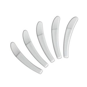 100pcs lot Mini Cosmetic Spoons Scoop Disposable White Spatulas 50mm plastic tool Cream Small253s