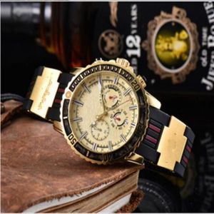 Orologio All Subdials Work leiseure Mens Stainless Steel Quartz Wristwatches Stopwatch watch man Watch Top relogies for men reloje274i