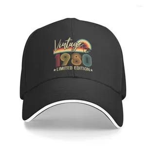 Ball Caps Classic Unisex Vintage 1980 Limited Edition Birthday Gift Baseball Cap Adult Adjustable Dad Hat For Men Women Outdoor