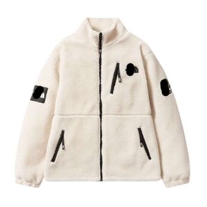 Giacca firmata Northfaced Giacche da uomo di alta qualità Autunno e inverno Agnello Ricamo Tendenza Cappotto casual da uomo e da donna spazzolato