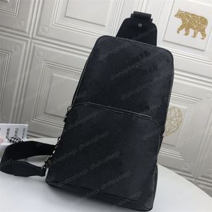 Bolsa De Peito Masculina De Forma Agradável Ao Corpo Segura Com Zíper Duplo Masculino Bolsa De Ombro Clássica Crossbodies Casual Bolsas Clássicas Mochila Masculina Corpo Cruzado Material De Couro Genuíno