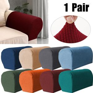 Chair Covers 2Pcs Sofa Arm High-Grade Spandex Stretch Caps Dustproof Towel Armchairs Furniture Protector