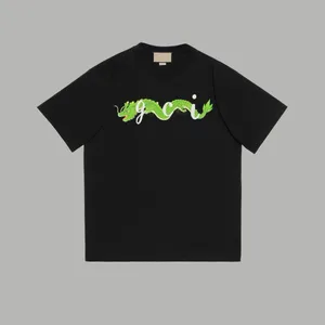 Mäns designer T-shirt Män kvinnors t-shirt alfabet djur drake år kort ärm sommartröja mäns lös t-shirt asiatisk storlek S-5XL