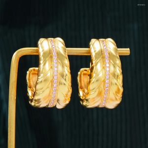 Dangle Earrings Siscathy Arabic Luxury Luxury Cubic Zircon hanging for Women Wedding Party Anniversary Jewelly's Day Gifts