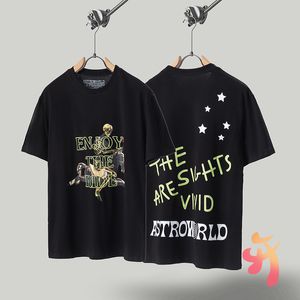 TシャツカジュアルプリントブラックOネック半袖Tシャツ男性女性衣料品ティー