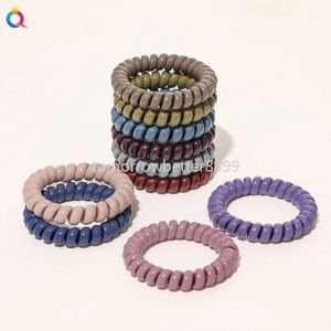 Flickor söta färgglada grundläggande elastiska hårband hästsvanshållare barn scrunchie gummiband barn hårtillbehör