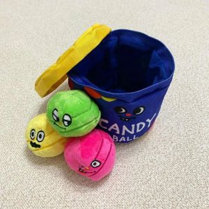 INS Korean Colored Candy Jar Luminous Ball Bb Call Sound Fun Interactive Tibetan Food Toys Dog Accessories Pet Item