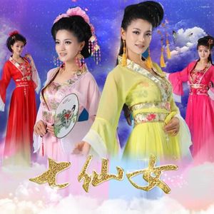 Bühne tragen Chinesische Volkstanz Kostüm Erwachsene Alte Hanfu National Cosplay Traditionelle Kleidung Für Frauen Kleidung Dame Kleid