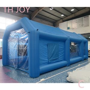 10x6x4mH (33x20x13.2ft) Con ventilatore aria libera nave a porta attività all'aperto cabina di verniciatura gonfiabile portatile personalizzata cabina di verniciatura tenda per verniciatura auto in vendita