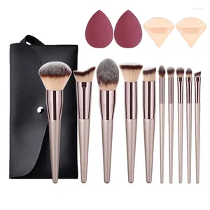 Makeup Brushes 10 PCS Professional Set Korean Cosmetics Eyeshadow Make-Up For Women Complete Kit Beauty