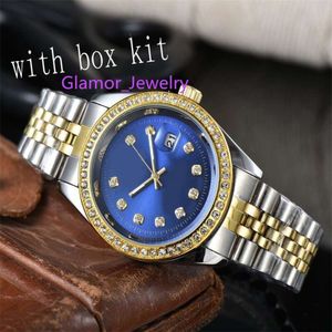 High-end WatchDatejust Moissanite Women Designer Watches Waterproof Swimming Quartz Wristwatch Luminous Diamonds Mechanical Mens Watch
