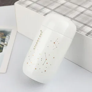 Garrafas de água conveniente caneca de vácuo forro de aço inoxidável garrafa térmica fácil de transportar preservação de calor acampamento esportes isolados