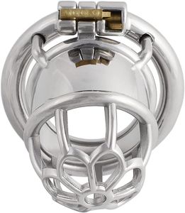 Urządzenia męskie, stal nierdzewna oddychająca męska abstynencja Częstość Lock Lock Cage J1645 45 mm