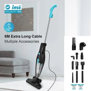 INSE Vacuum Cleaner Corded Stick R3S Powerful Suction 400W Motor Multipurpose 3 in1 Handheld 240123