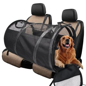 Trasportini Trasportatore di animali Borsa da trasporto per cani durevole Oxford Accessori per auto Borsa da viaggio Custodia pieghevole per il trasporto di cani di piccola taglia