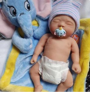 7 Boy Micro Preemie Full Body Silicone Baby Doll Joseph Lifelike Mini Reborn Surprise Children Antistress 240119