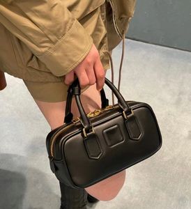 cowhide Leather Designer Bowling travel vanity bags Womens mens Clutch Bags Cross Body Totes handbag fashion briefcase Arcadie Lolita wash Luxury Shoulder Bags