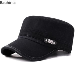 Casual Men's Flat Top Hat Outdoor Sun Hats Old Washed Military Cap Simply Women's Atlantis Kuba Wide Brim276j