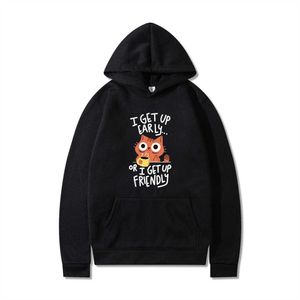 Instagram High Street Trendy Marka Eğlenceli Kedi Baskı Erkek ve Kadınların Gevşek Günlük Kapüşonlu Sweater