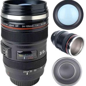 Emülasyon Kamera Kupa Kupası Po Life Canon Canon Termal Kupalar Kamera lens Kupası Paslanmaz Çelik Kahve Yaratıcı lens Çay Kupaları 210804291p