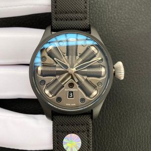 Relógio masculino 46mm, movimento automático, aço inoxidável 316l, caixa de relógio, cristal de safira, à prova d'água, relógios de pulso2360