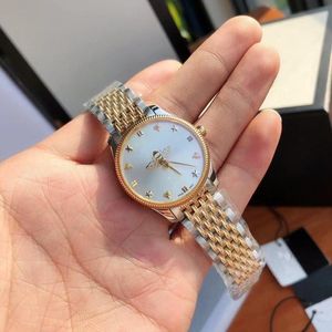 Yüksek kaliteli 36mm 29mm unisex bayanlar kuvars hareket izle paslanmaz çelik kasa arı deseni ikinci el236e