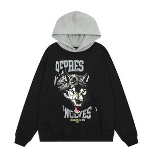 Wysokiej jakości projektant High Hoodie Trendy BR Letter Print Mased Zakłada swobodny, całkowicie mecz z kapturem bluza zimowa modne ulice rekreacyjne sport 280