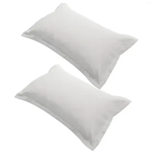 Pillow 2Pcs Solid Color Cases Indoor Bedroom Case Dust Proof Covers