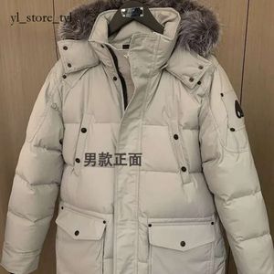 Mooses Knuckle Jacke Herren Daunen Bomberjacke Hochwertiges Fell Damen Mooses White Fox Down Damen Weißes und schwarzes Fell Weiße Entendaunenjacke Herren Winterjacken 443