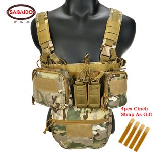 CS Match Wargame TCM Chest Rig Airsoft Gilet tattico Pacchetto militare Custodia per riviste Custodia per fondina Sistema Molle Vita da uomo Nylon 240118