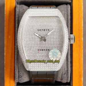 Eternity Jewelry Iced Out Relógios RRF V2 versão atualizada COLEÇÃO MASCULINA V 45 T D NR Japão Miyota Automático Gypsophila Dia247I