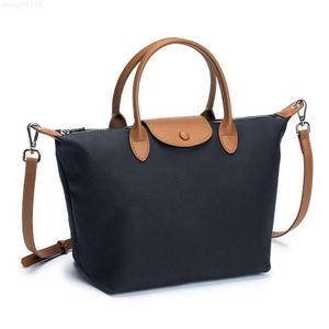 2024New Women Designer Handväska och PurseGenuine Leather Top Handtag Satchel axelväska Tygväska för damer