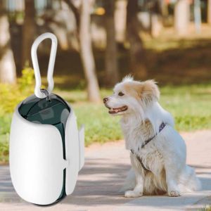 Carrier Creative Safe Pet Dog Poops Bag Holder Stora kapacitet Garbagväska Holder med krokhandtag Cat Supplies