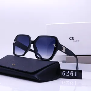 Marken-Sonnenbrille, Designer-Sonnenbrille, hochwertige Luxus-Sonnenbrille für Damen, Buchstabe UV400, Design, Reise, Mode, Strand-Sonnenbrille, Geschenkbox, sehr gut