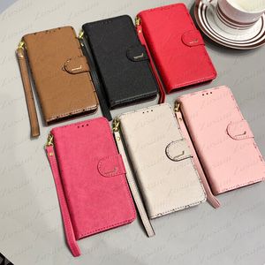 iPhone 15 14 Plus 13 12 11 Pro Max Premium Leather Full Protection Back Shell Lychee Grain Imprint Letter Flower Purse Magnet Door Cover