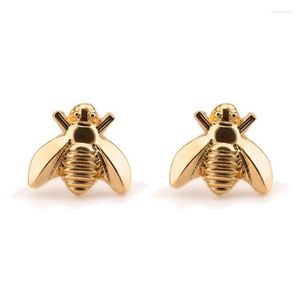 Orecchini a bottone Carino oro argento colore miele ape creativo affascinante animale femminile orecchini accessori moda ragazza festa gioielli regalo280T