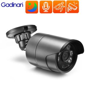 Gadinan 8mp 4k câmera ip proteção de segurança câmera bala ao ar livre à prova dwaterproof água cor visão noturna dupla fonte luz vigilância 240126