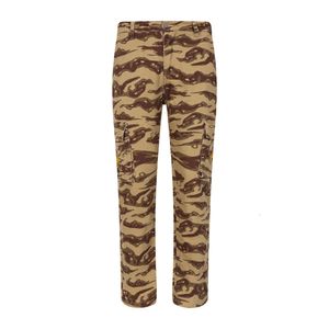 American Vibe Style Embroidered Camouflage Multi Pocket Workwear Instagram Brand Loose Casual Pants Jeans