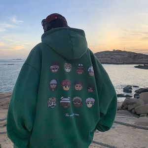 Americano oversized hoodie masculino outono/inverno hiphop marca na moda com capuz vintage jaqueta de rua alta