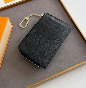 Cüzdan kartı tutucu recto verso tasarımcı deri moda kadın mini zippy organizatör cüzdan para çanta çantası kemer cazibesi anahtar kese aa67