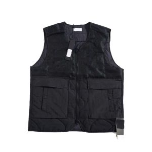 Mens Vests Topstoney Windbreaker Coat Fashion 엠보싱 엠보싱 조끼 재킷 전술 조끼 클래식 외부웨어 재킷 여자 의류 pj018