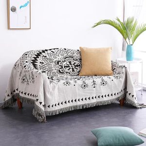 بطانيات هندسية ملخص أريكة بطانية رمي رمي الديكور الزخرفة الترفيهية لسرير نهاية السرير في الهواء الطلق السجاد البوهيمي السجادة البوهيمية