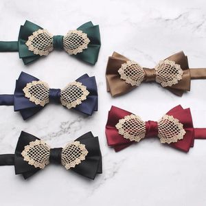 Bow Ties Men's Yarn-färgad slips Polyester Silk Suit Dress Solid Casual Multi Color