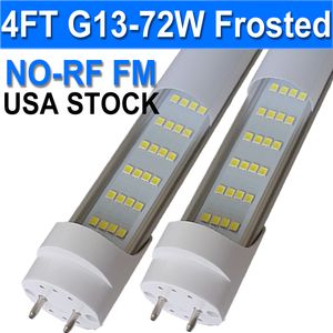 4Ft Led Shop Lights Fixture ,NO-RF RM 4 Feet 72W 48' Garage Light Dual Pin T8 G13 LED Tube , Linkable Led Bulbs for Garage Warehouse, Plug and Play High usastock