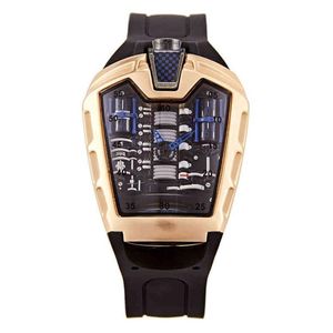 Festina Orologi Sports Car Concept Racing Stile meccanico Vano motore a sei cilindri Orologio creativo da uomo Trend Fashion282b