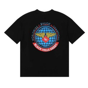 Rhude T-Shirt Designer Original Qualität Herren T-Shirts Trendy Saint Croix Coconut Tree Neue Herren und Damen locker lässig kurzärmelig